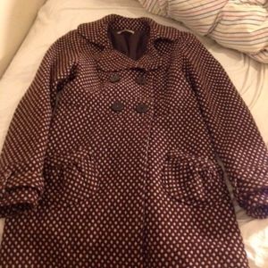 Beautiful pre-loved dots coat